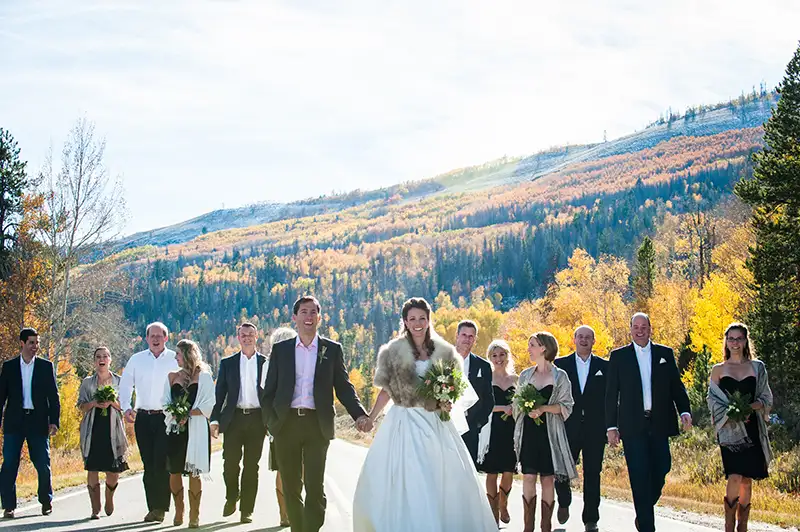 Wedding portrait at C lazy u